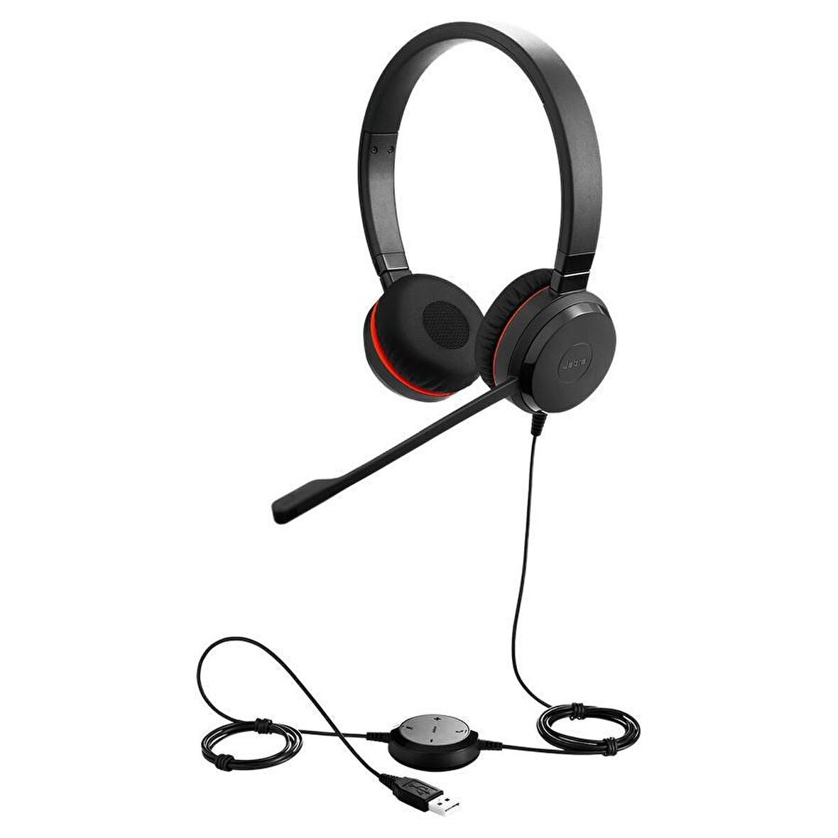 Jabra Evolve 20 Duo Special Edition Deri Kulak Üstü Kulaklık