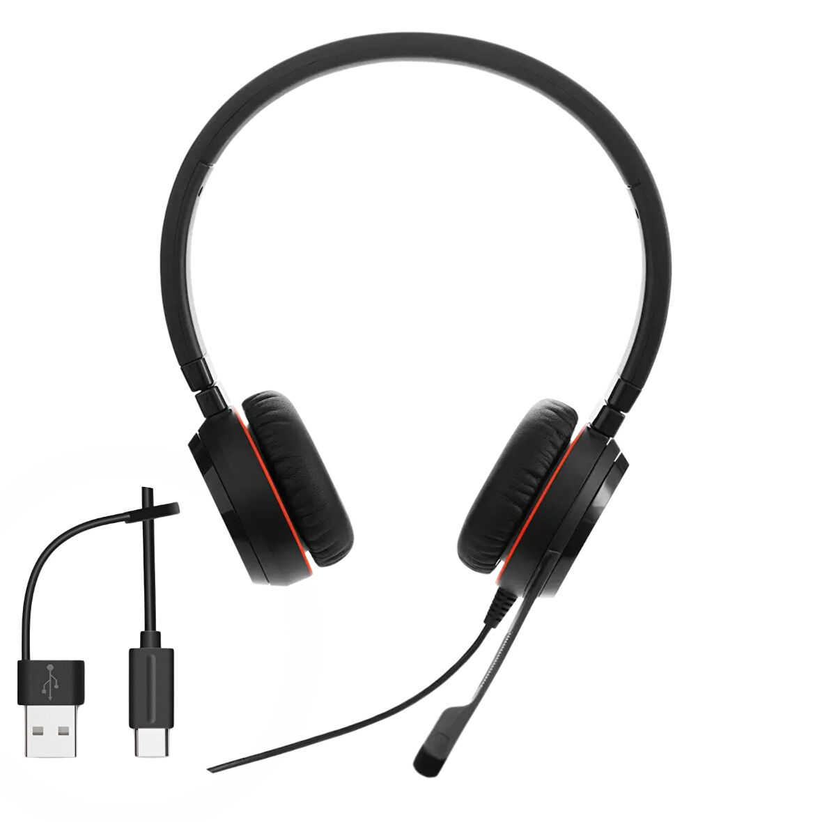 Jabra Evolve 30 II Duo NS – USB-C/A Çağrı Merkezi Kulaklığı