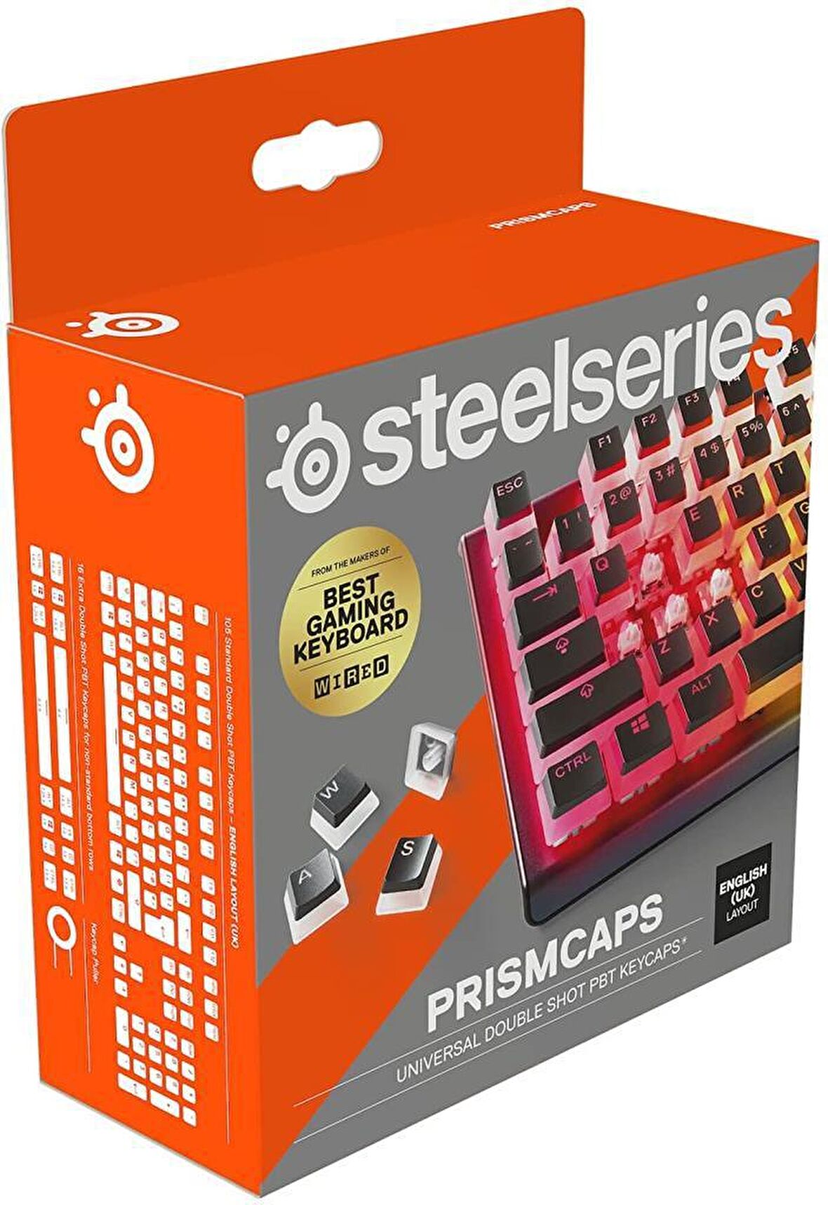 SteelSeries PrismCaps Siyah Tuş Takımı UK