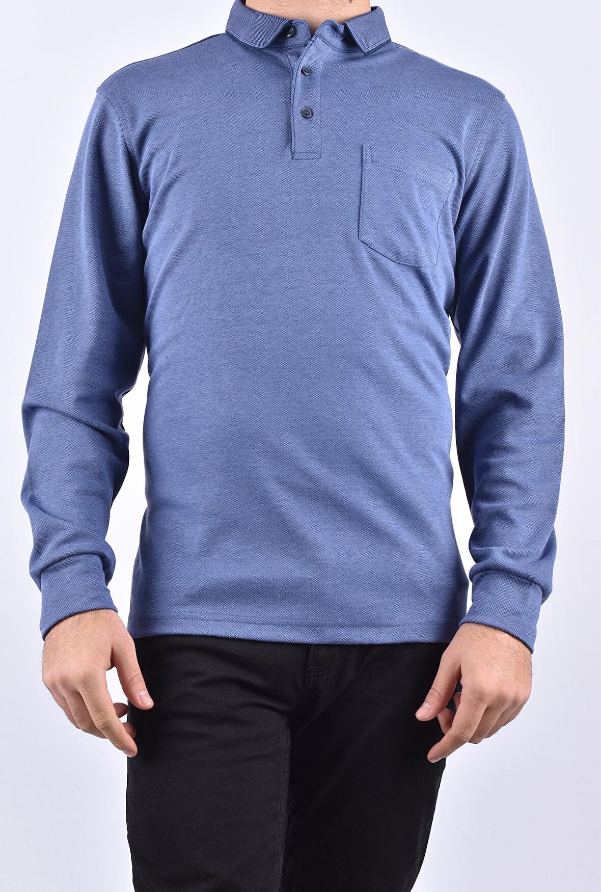 R7280 CEPLİ SWEAT /LACİVERT-İNDİGO/XL