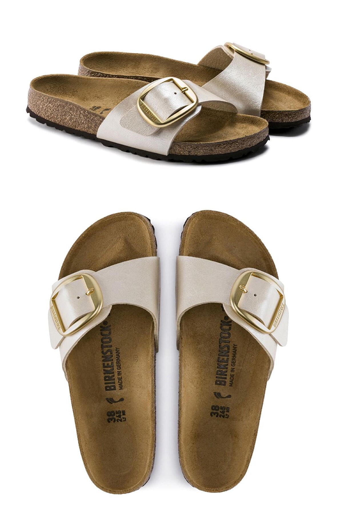 Birkenstock Madrid Tek Toka Hakiki Deri Kadın Terlik