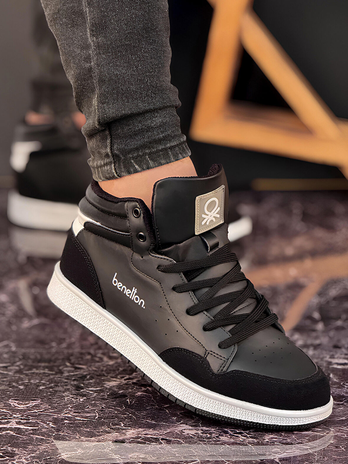 Benetton Erkek Günlük Bilekli Sneaker Ayakkabı
