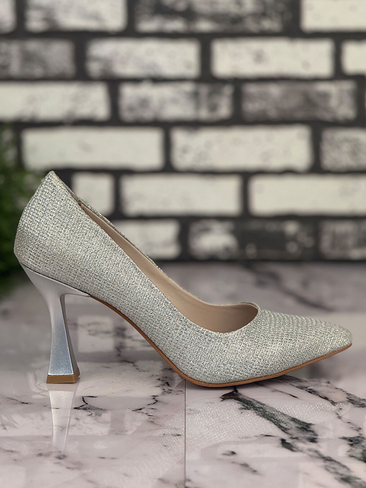 Ghattix B07 Stiletto Topuklu Zarif Şık Kadın Ayakkabı