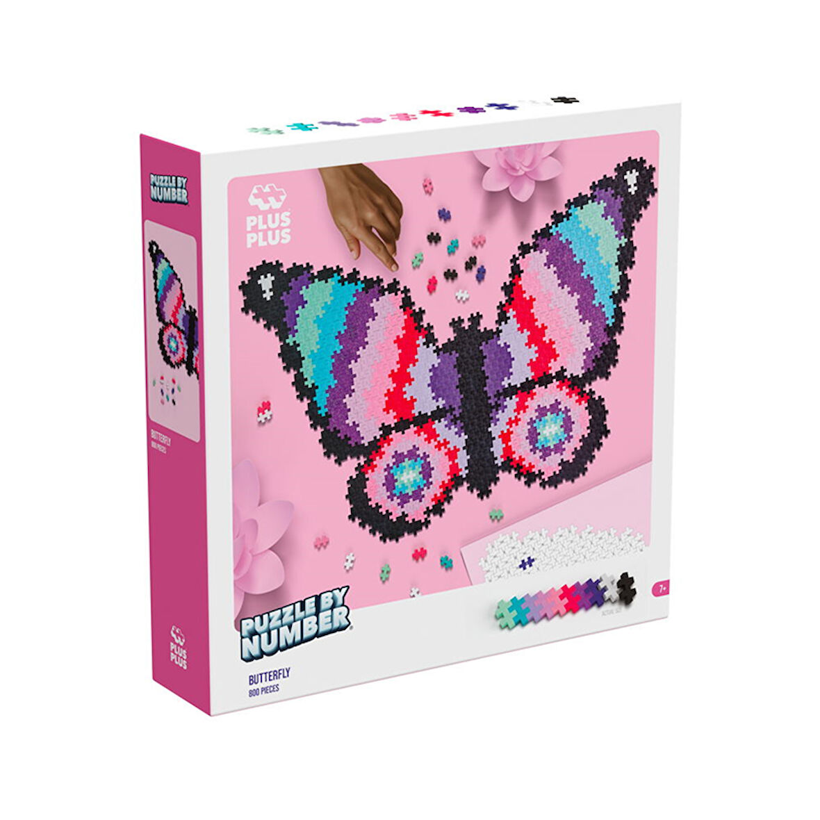Plus-Plus Puzzle by Number Butterfly (800 Parça)