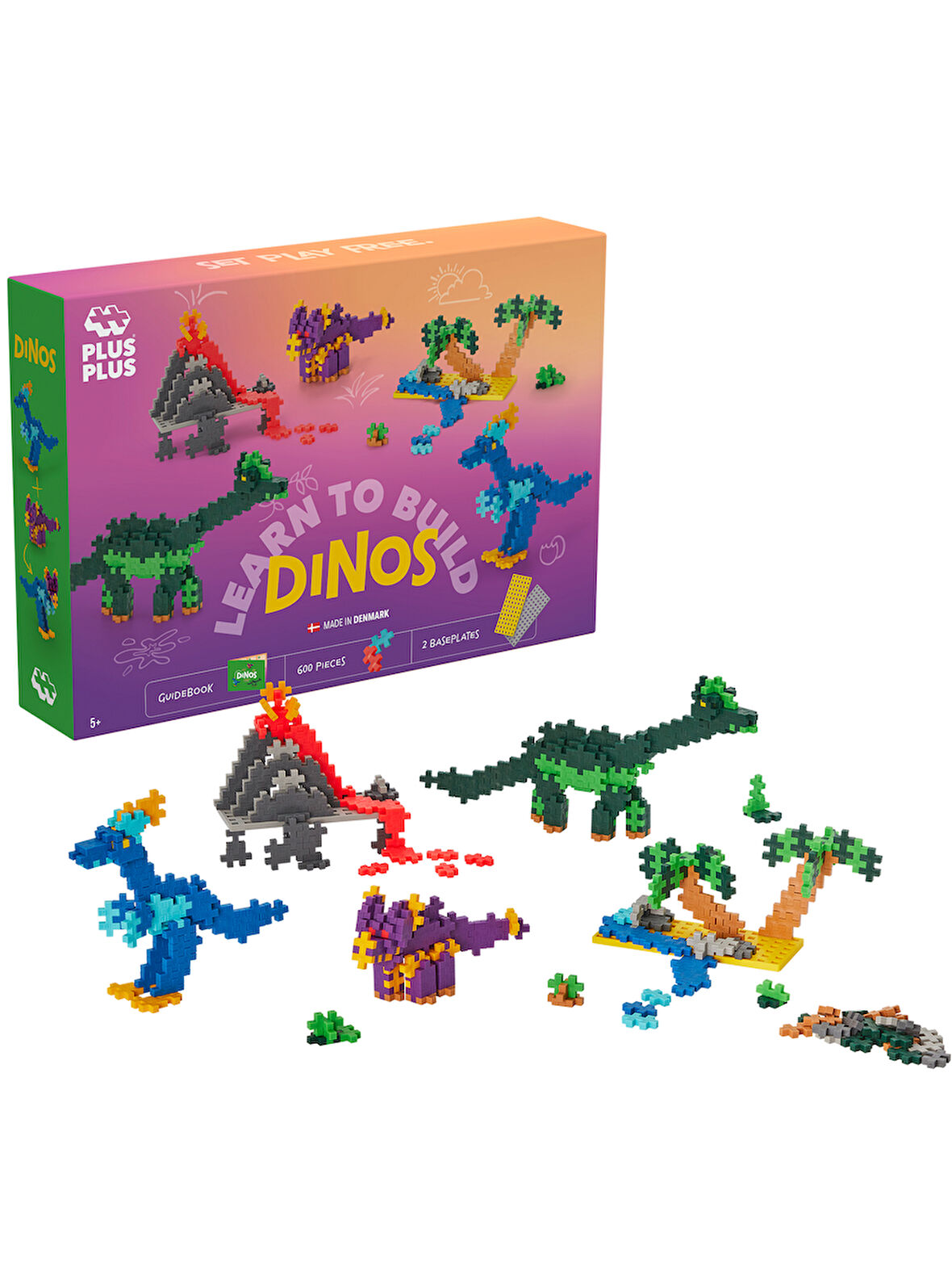 Plus-Plus Learn to Build Dinosaurs