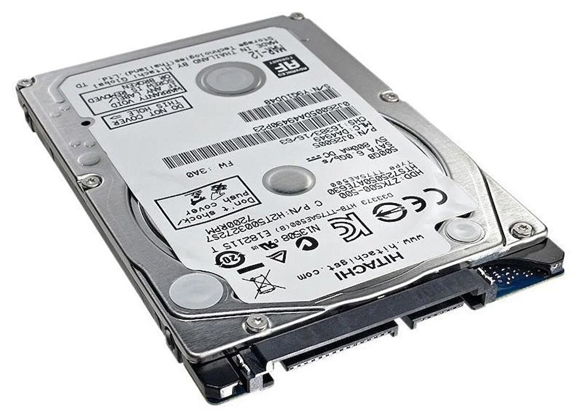 Hitachi-Hikoki 7ZK500 HTS725050A7E630 2.5" 500 GB 7200 RPM SATA 3 HDD YENİLENMİŞ Refurbished