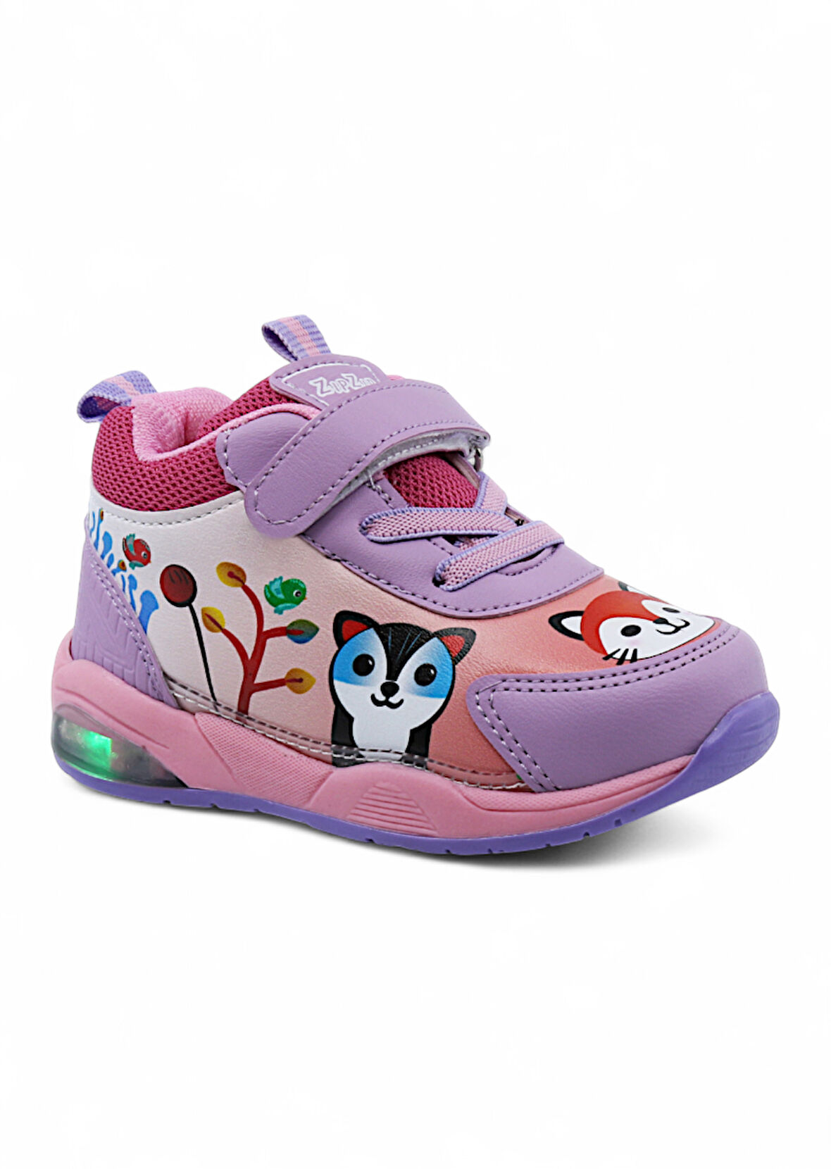 Khayt ZıpZıp Ortopedik Hafif Yuva Kreş Ev Unisex Işıklı Çocuk Spor Ayakkabı