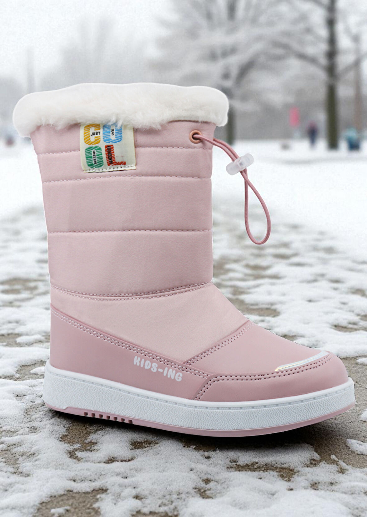 Khayt Astor Sıcak Astar Su ve Soğuk Dayanıklı Çocuk Kar Botu