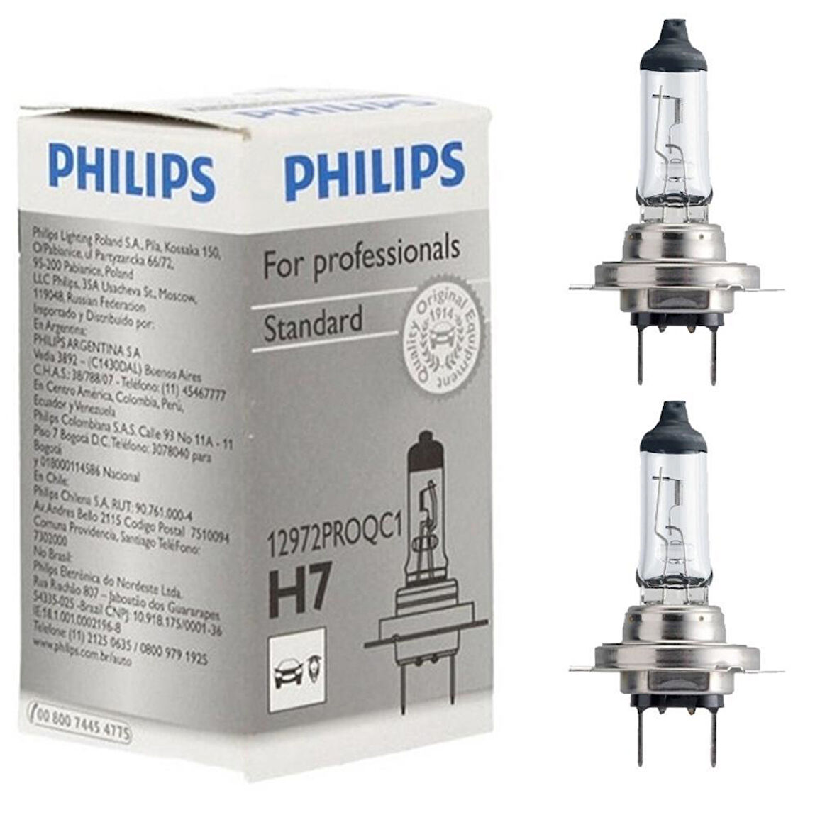 Philips H7 Ampul 12V 55W 12972Proqc1 - 2 ADET