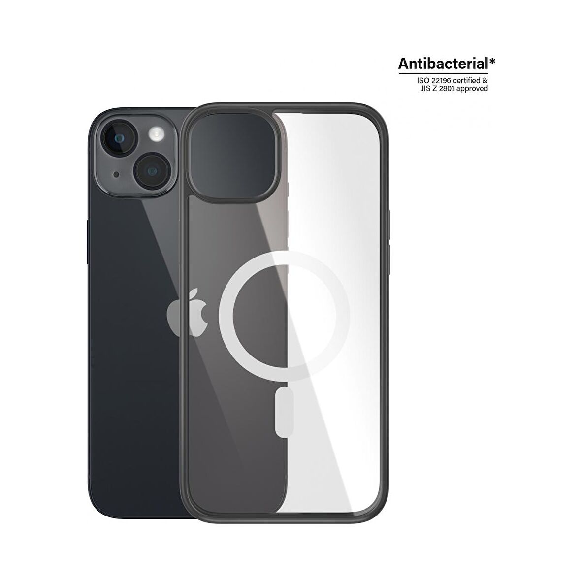 PanzerGlass MagSafe ClearCase Siyah Çerçeveli Kapak 2.4m iPhone 14 Plus