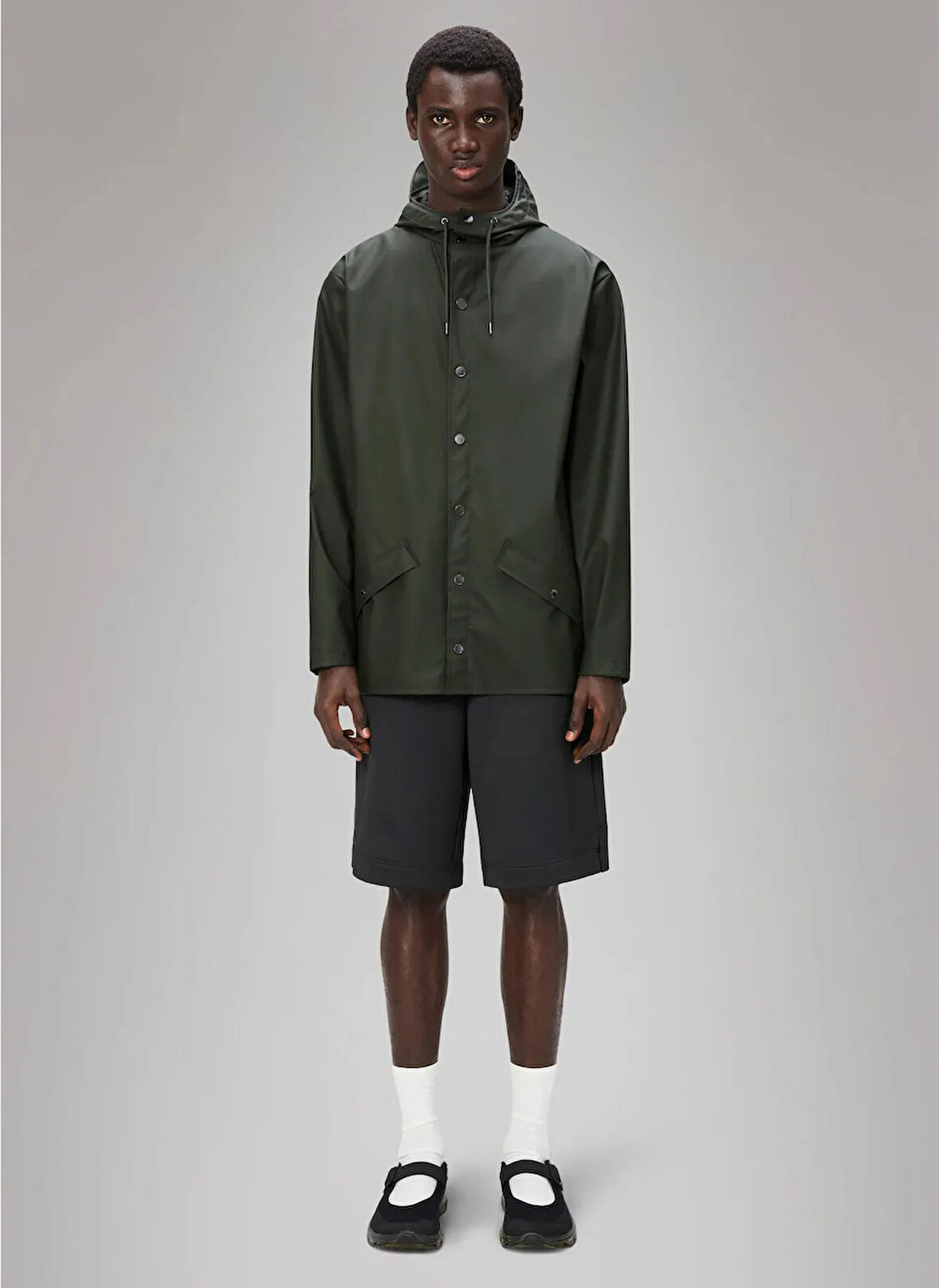 Rains Koyu Yeşil Erkek Yağmurluk Jacket W3
