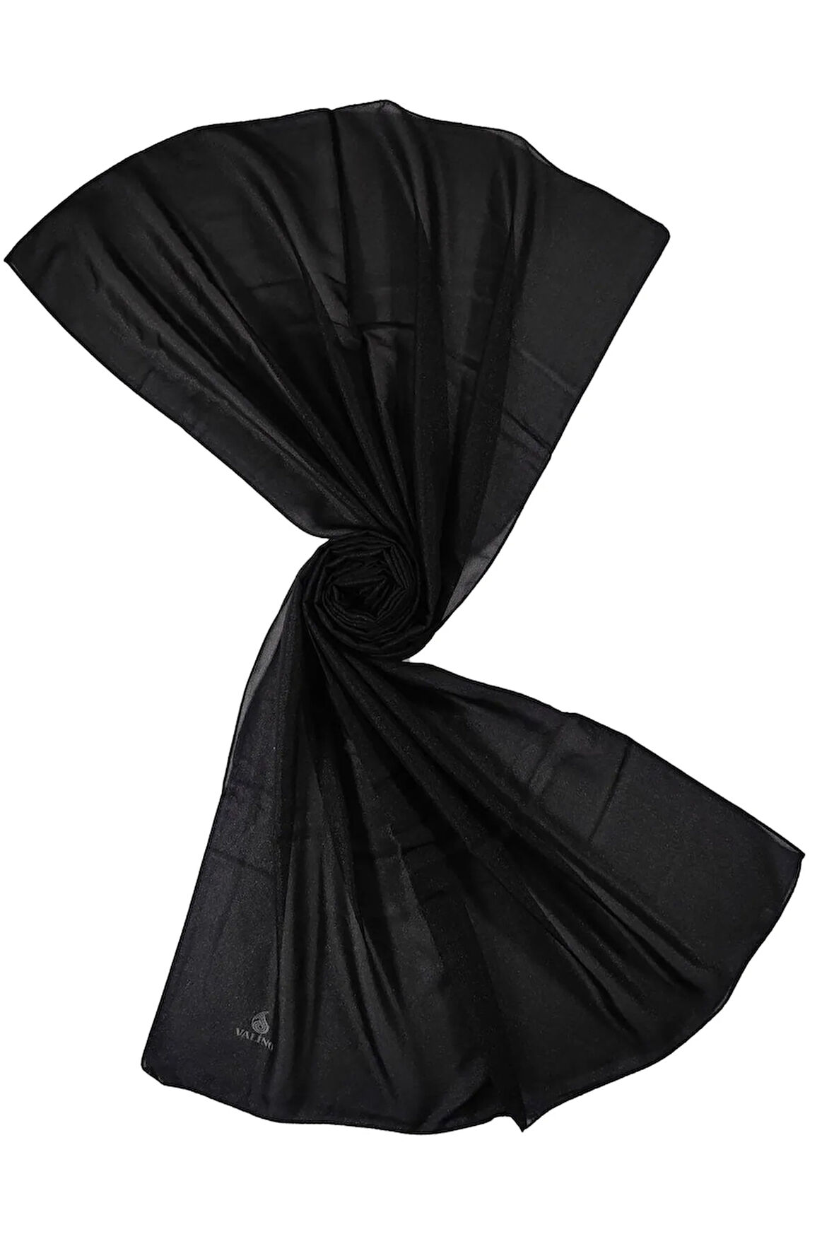 Mısırlı Eşarpları Düz Renk Simli Kristal Şifon Şal