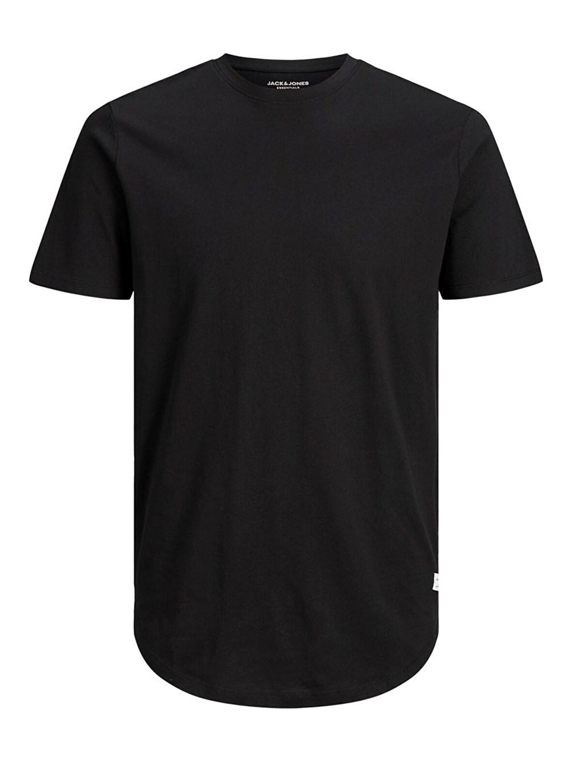 Jack & Jones 12113648_Jjenoa Tee Ss Crew Neck Bisiklet Yaka Regular Fit Baskılı Siyah Erkek T-Shirt