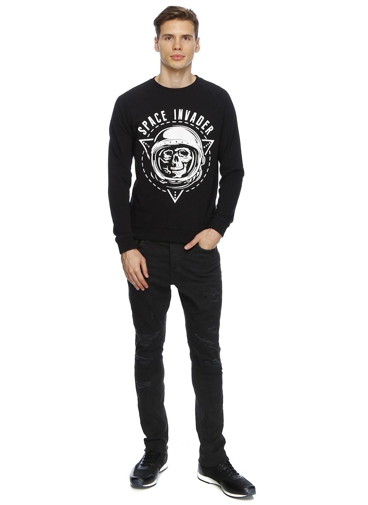 Jack & Jones   Siyah Erkek Denim Pantolon 12128981