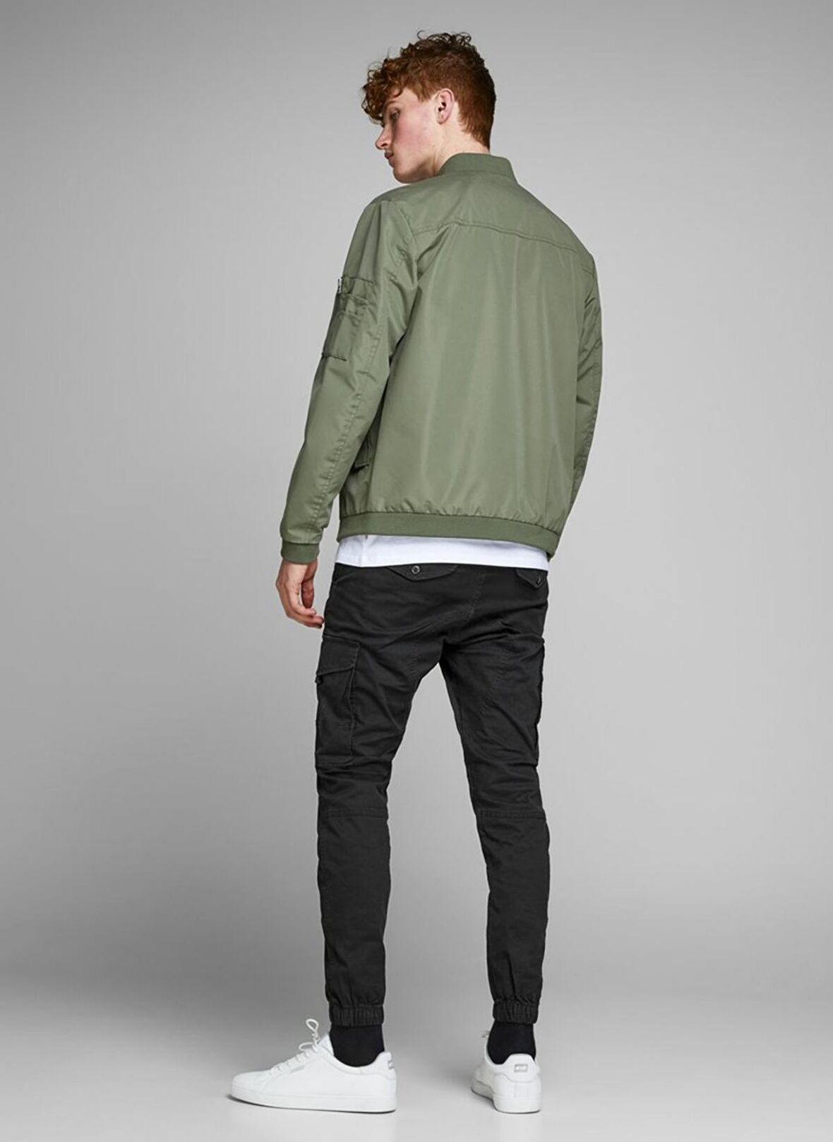 Jack & Jones Dar Paça Siyah Erkek Kargo Pantolon 12139912_JJIPAUL J