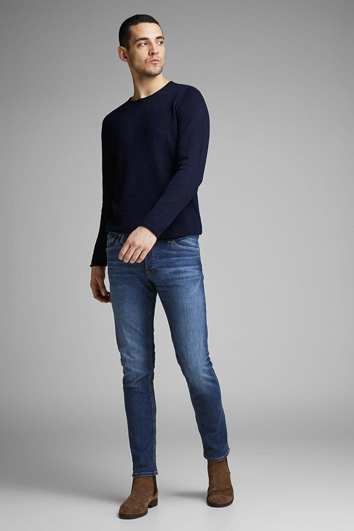 Jack & Jones Gleen Erkek Kot Pantolon Slim Jeans - 12152347 