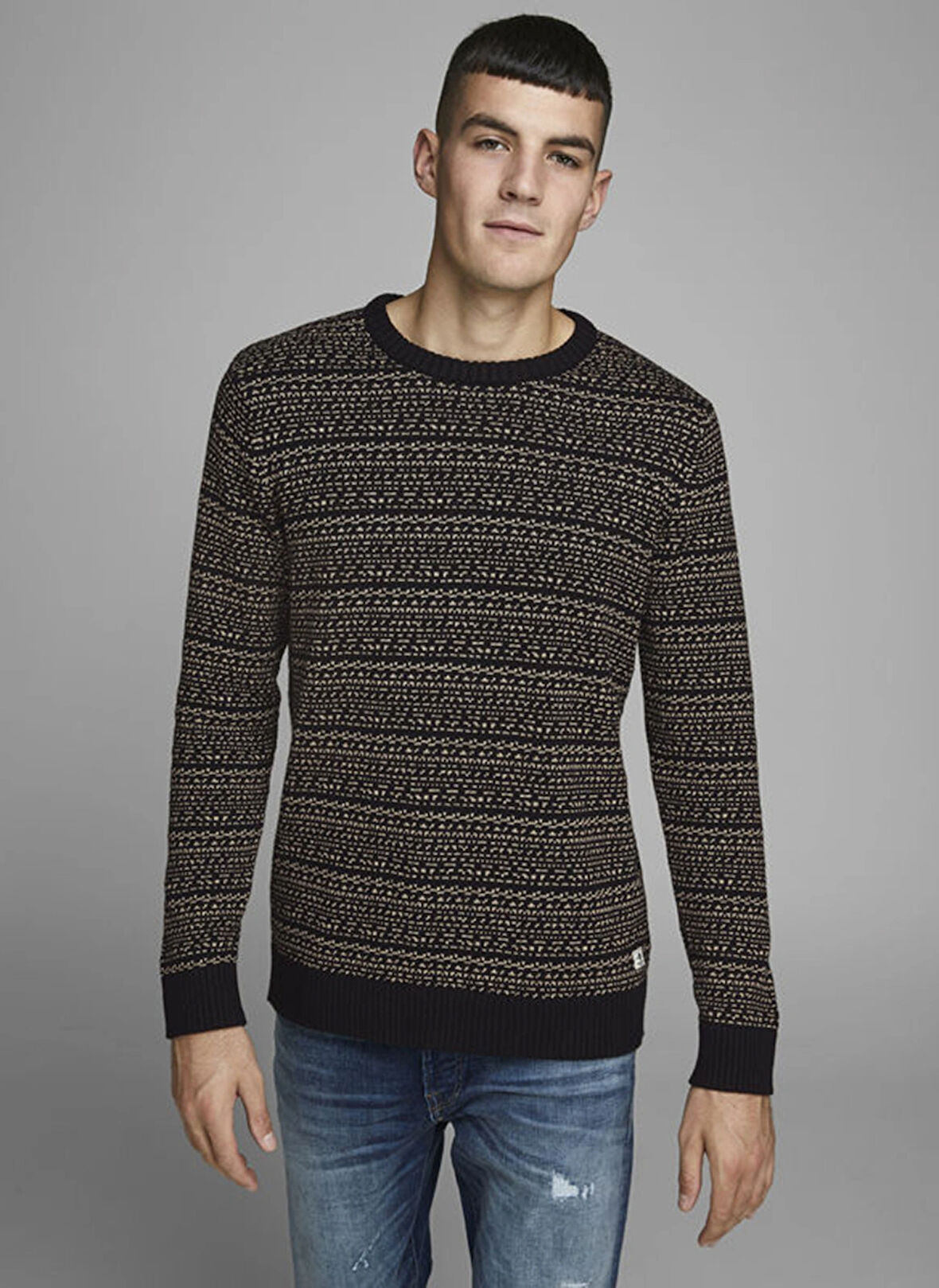 Jack & Jones Lacivert Erkek Kazak