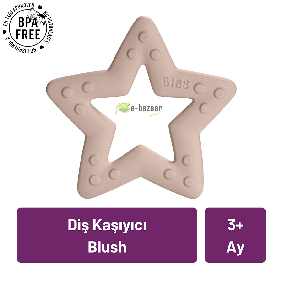 Bibs Baby Bitie Diş Kaşıyıcı - Blush