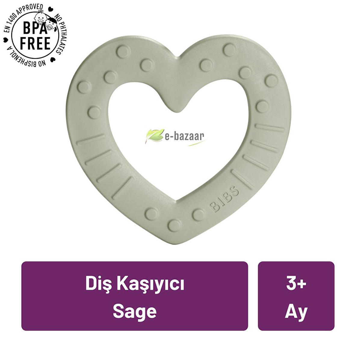 Bibs Baby Bitie Diş Kaşıyıcı - Sage