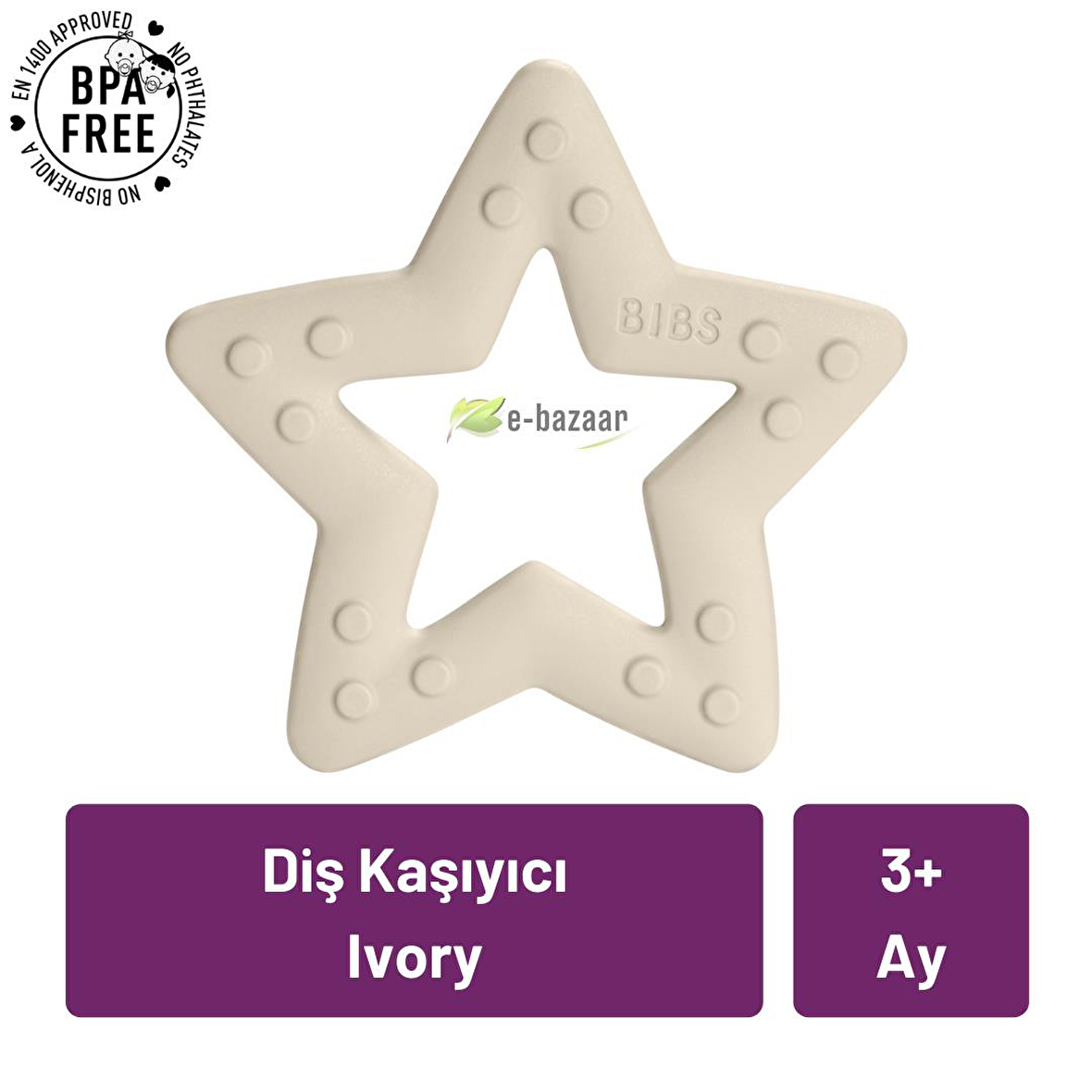 Bibs Baby Bitie Diş Kaşıyıcı - Ivory