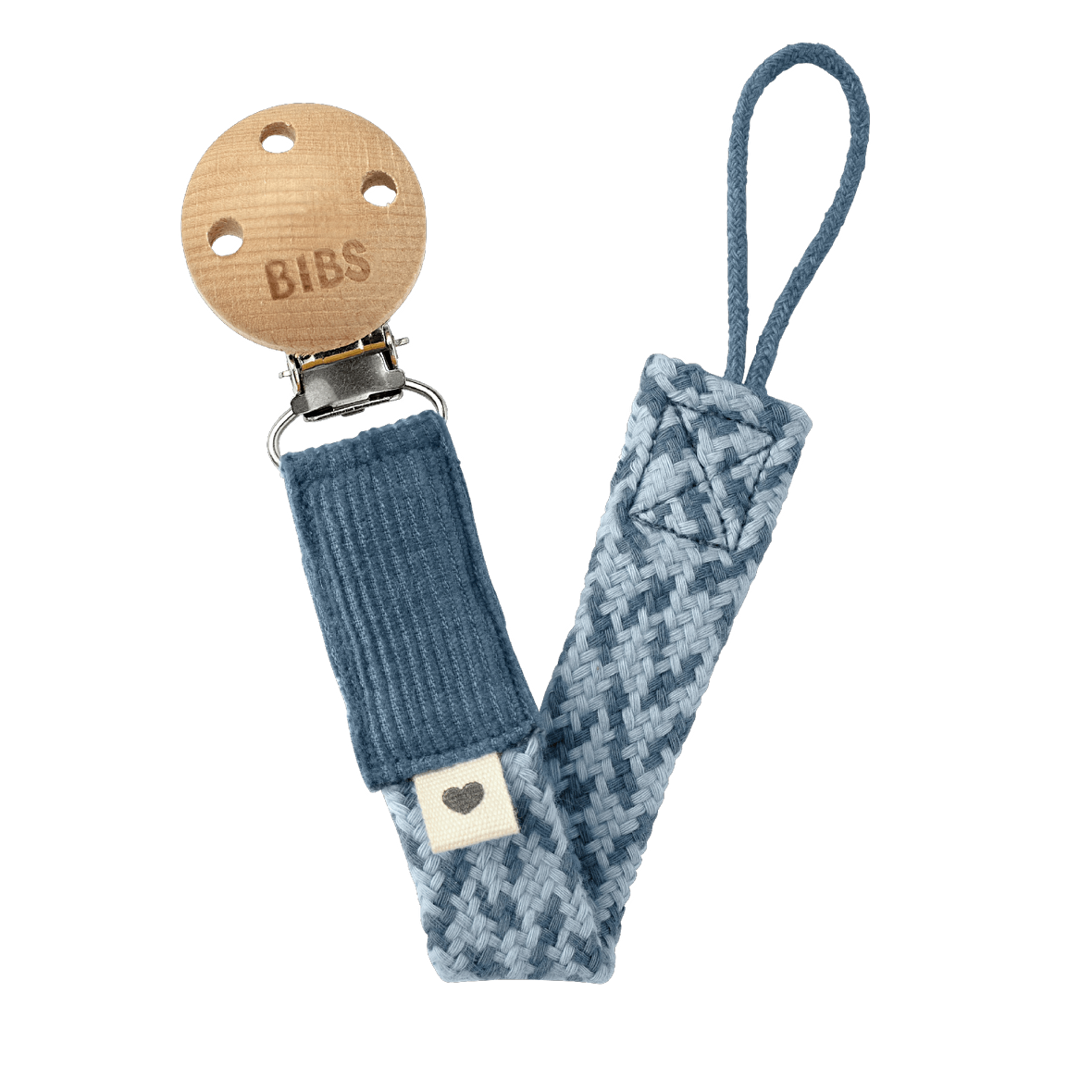 Bibs Paci Braid Emzik Askısı Petrol / Baby Blue