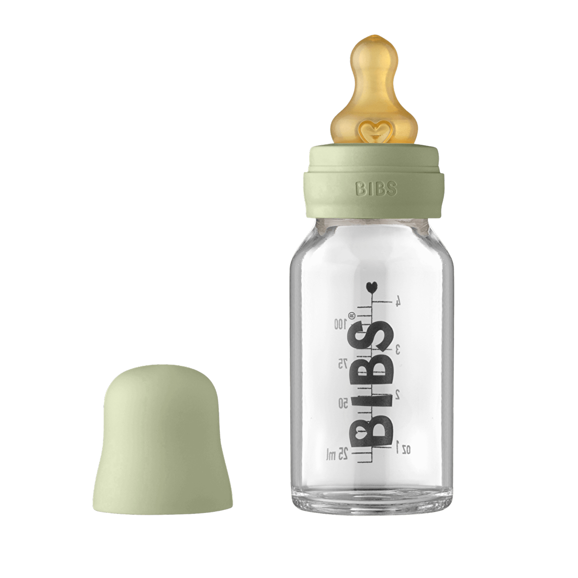 Bibs Baby Bottle Complete Set Biberon 110 ml - Sage