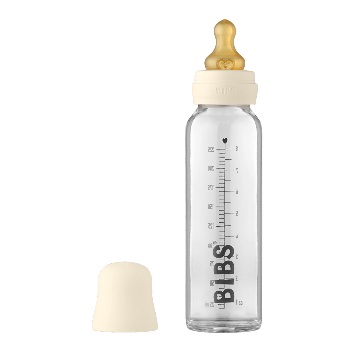 Bibs Baby Bottle Complete Set Biberon 225 ml - Ivory