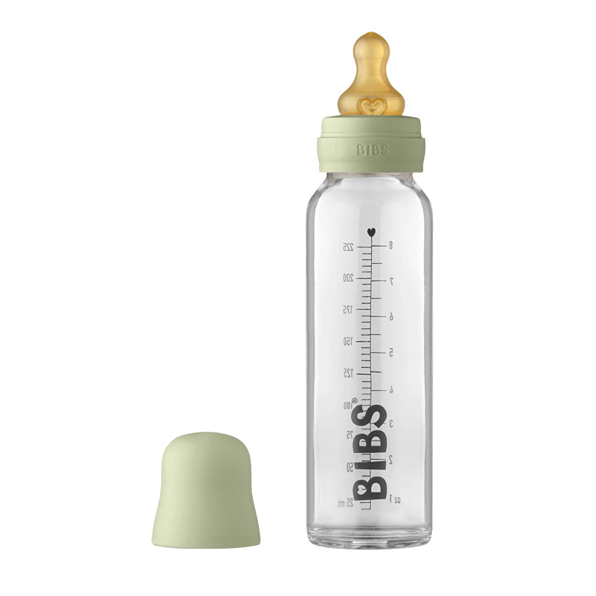 Bibs Baby Bottle Complete Set Biberon 225 ml - Sage