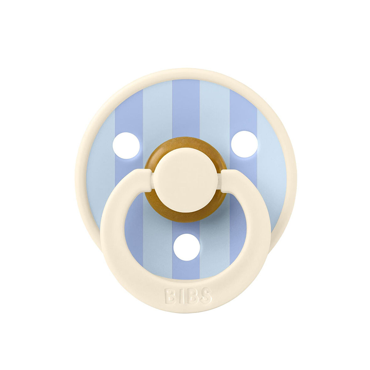Bibs Studio Colour Block Kauçuk Emzik-Ivory/D.Blue 6-18 Ay