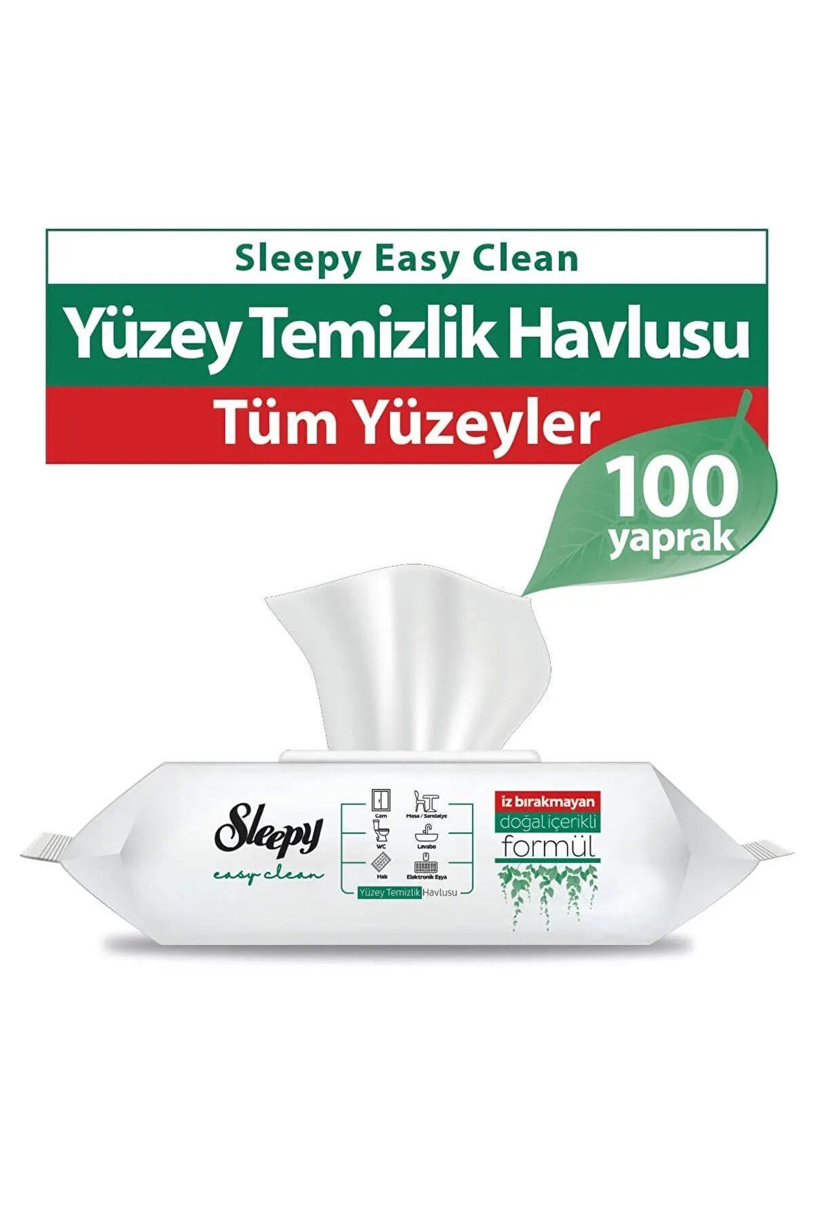 Easy Clean Parabensiz Yüzey Temizlik Havlusu Beyaz Sabun Kokusu 100 Yaprak