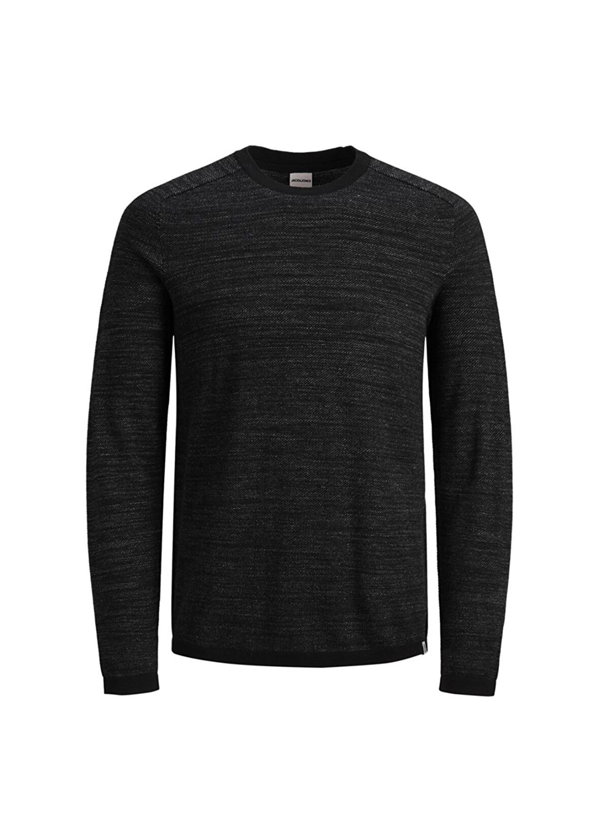 Jack & Jones 12155742 Ash Knit O Yaka Erkek Siyah Kazak