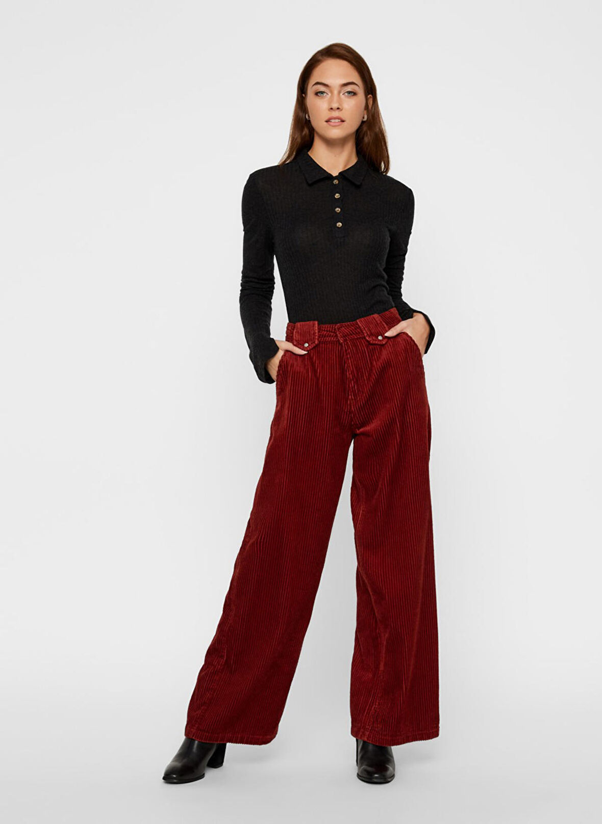 Vero Moda Wide Corduroy Pantolon