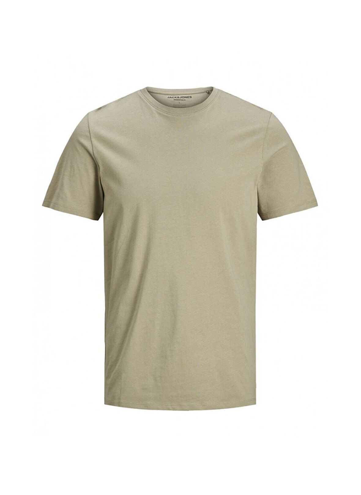 Jack & Jones Krem Erkek T-Shirt 12156101_JJEORGANIC BASIC TEE SS