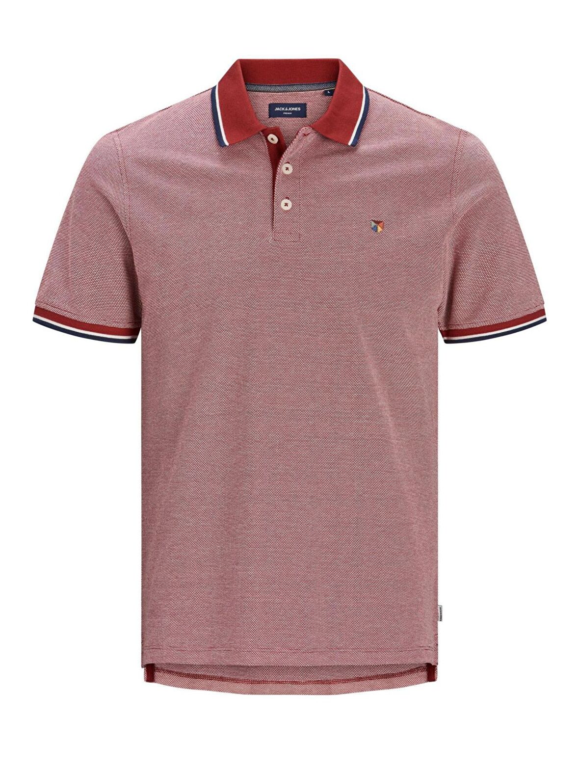 Jack & Jones Düz Koyu Kırmızı Erkek Polo T-Shirt 12169064_JPRBLUWIN POLO SS