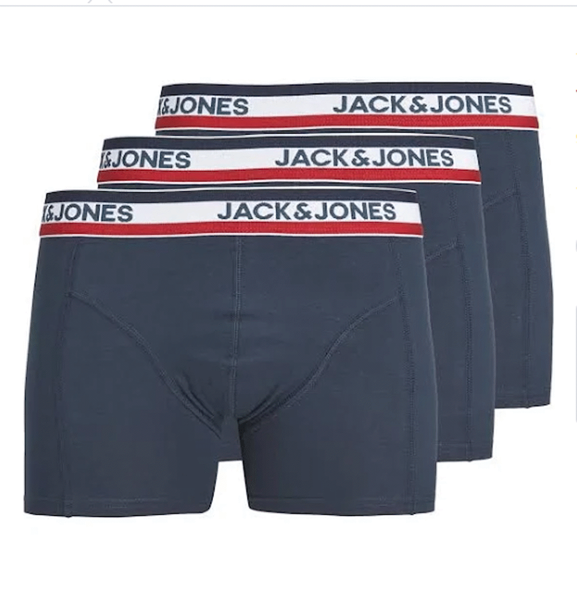 JACK&JONES JACANTHONY TRUNKS 3 PACK BLUE 12171946 