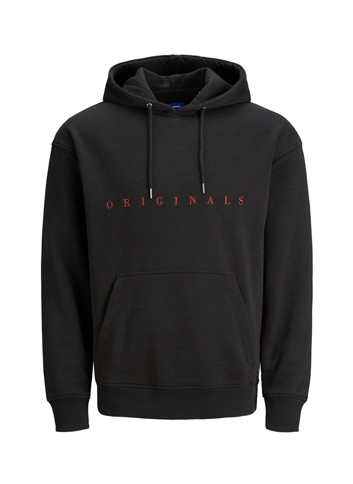 Jack & Jones 12176864 Kapüşon Yaka Relaxed Erkek Siyah Sweatshirt