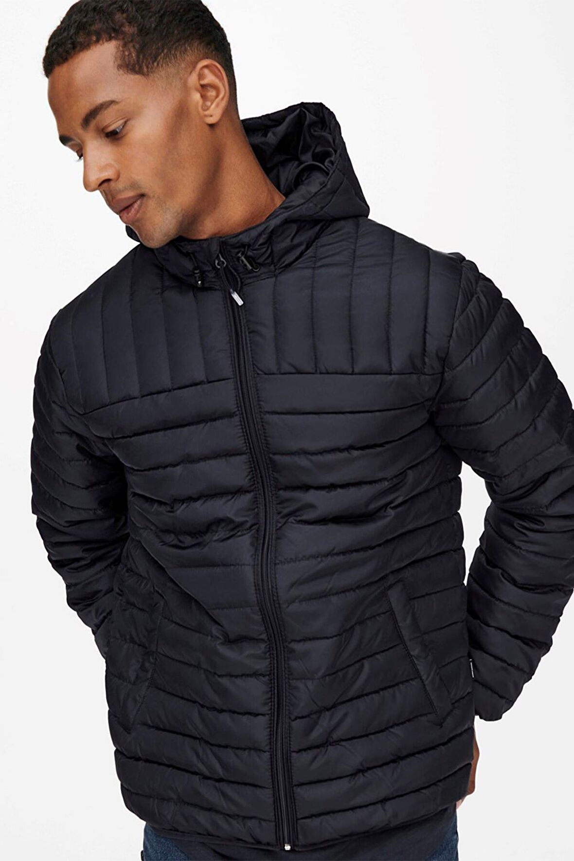 Only & Sons Hafif Şişme Ceket Mont Onspaul Quilted Hood Jacket - 22015121