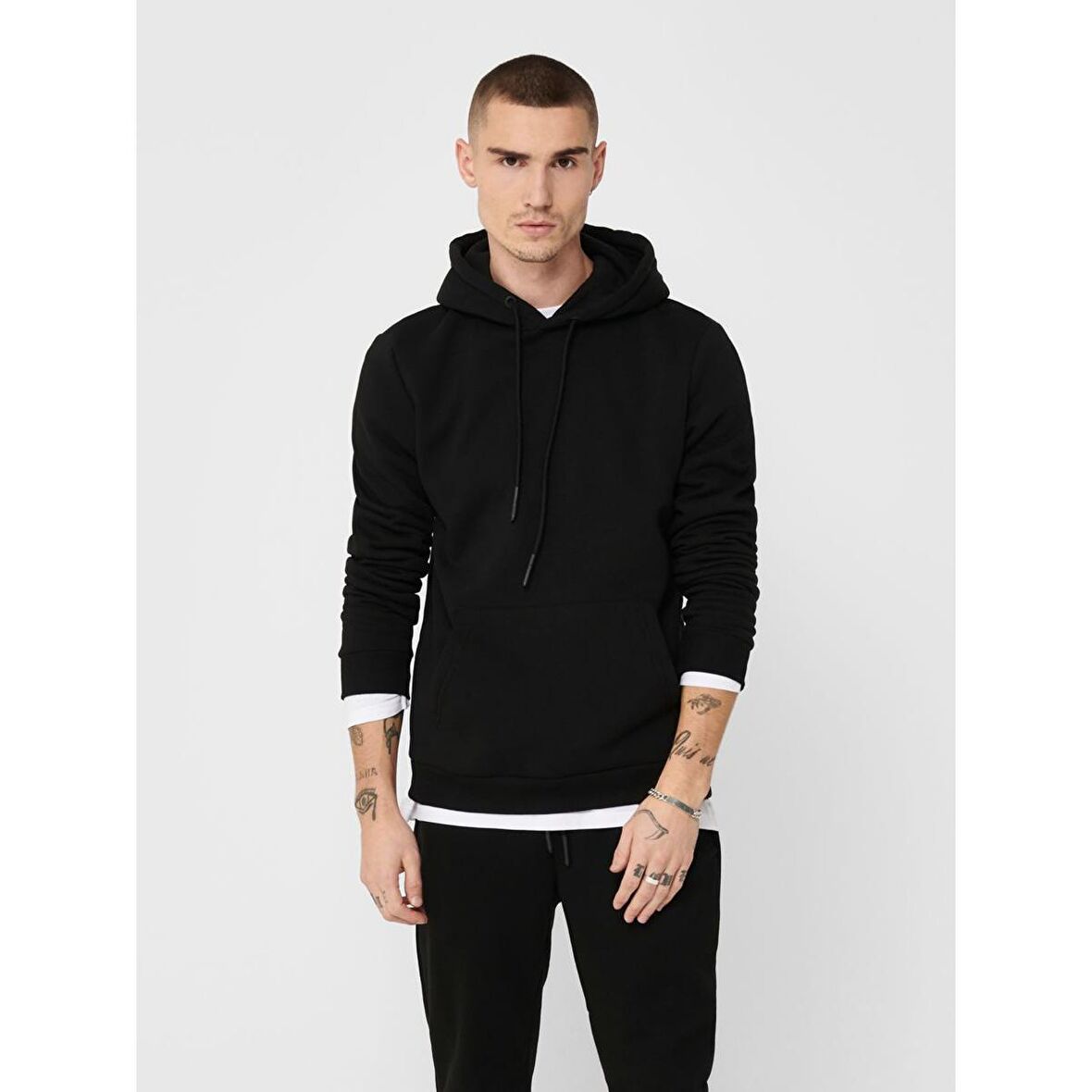 Only&Sons Erkek Sweat Hoodie Ceres Life 22018685-BLK