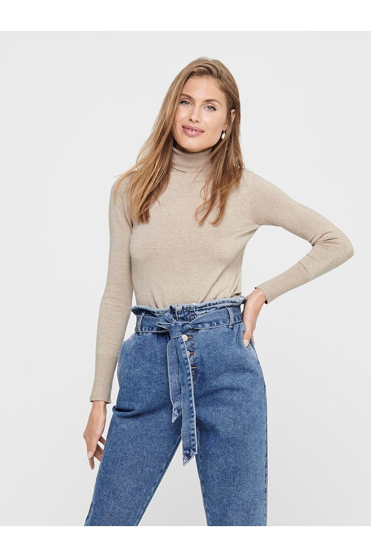 Only Kadın Balıkçı Yaka Kazak - 15183772