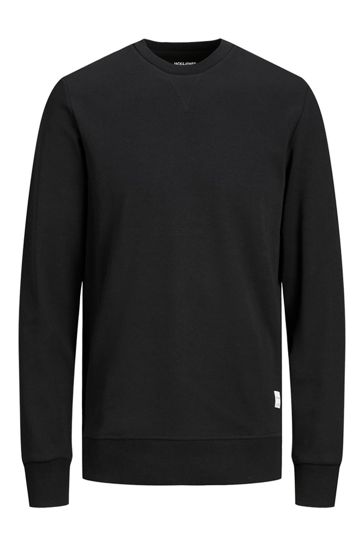 Jack & Jones Bisiklet Yaka Siyah Erkek Sweatshırt 12181903_JJEBASIC SWEAT CREW NECK N
