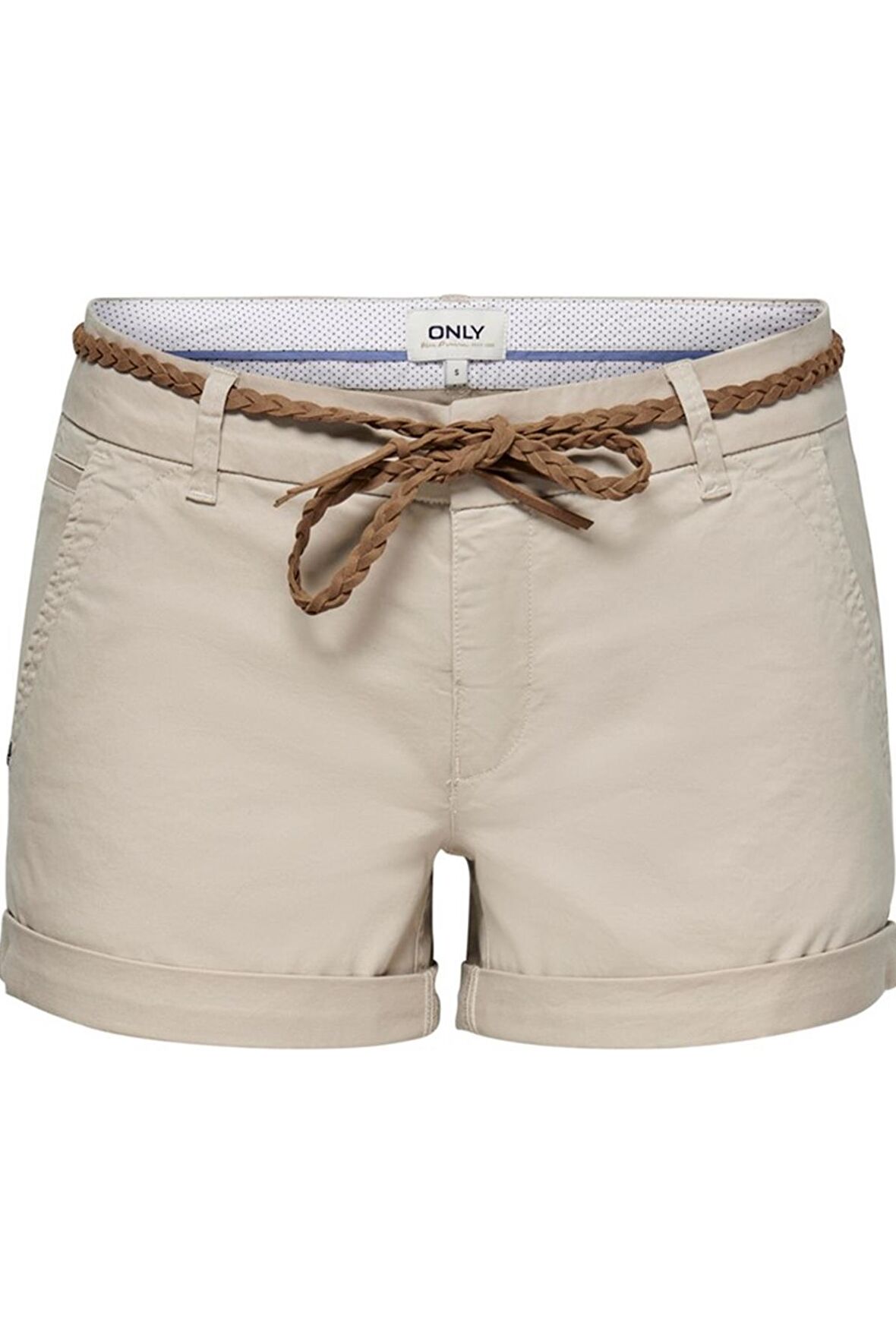 ONLY ONLEVELYN REG CHINO SHORTS PNT NOOS bej