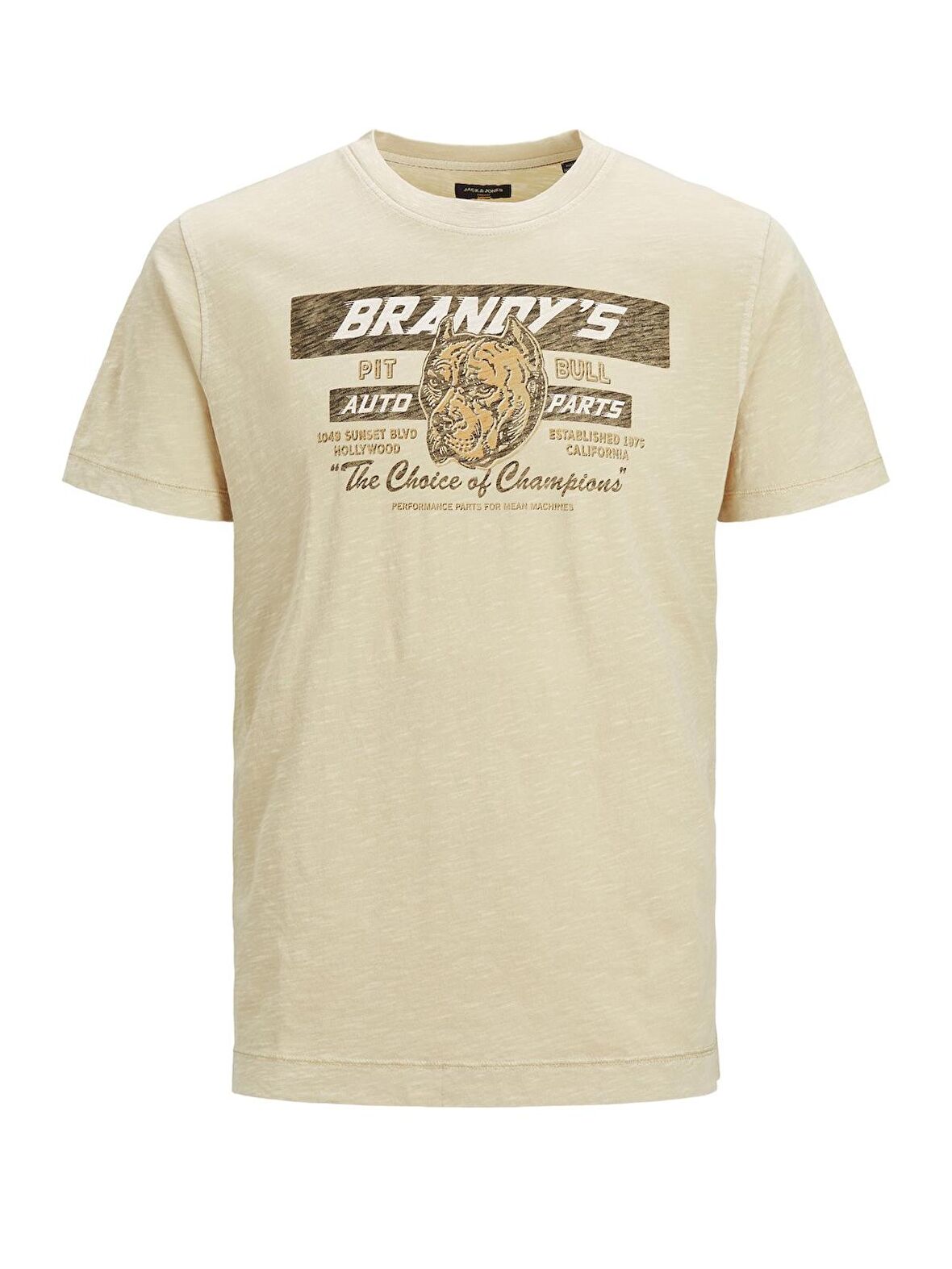 Jack Jones Erkek Regular T-shirt Pitbull - 12183776