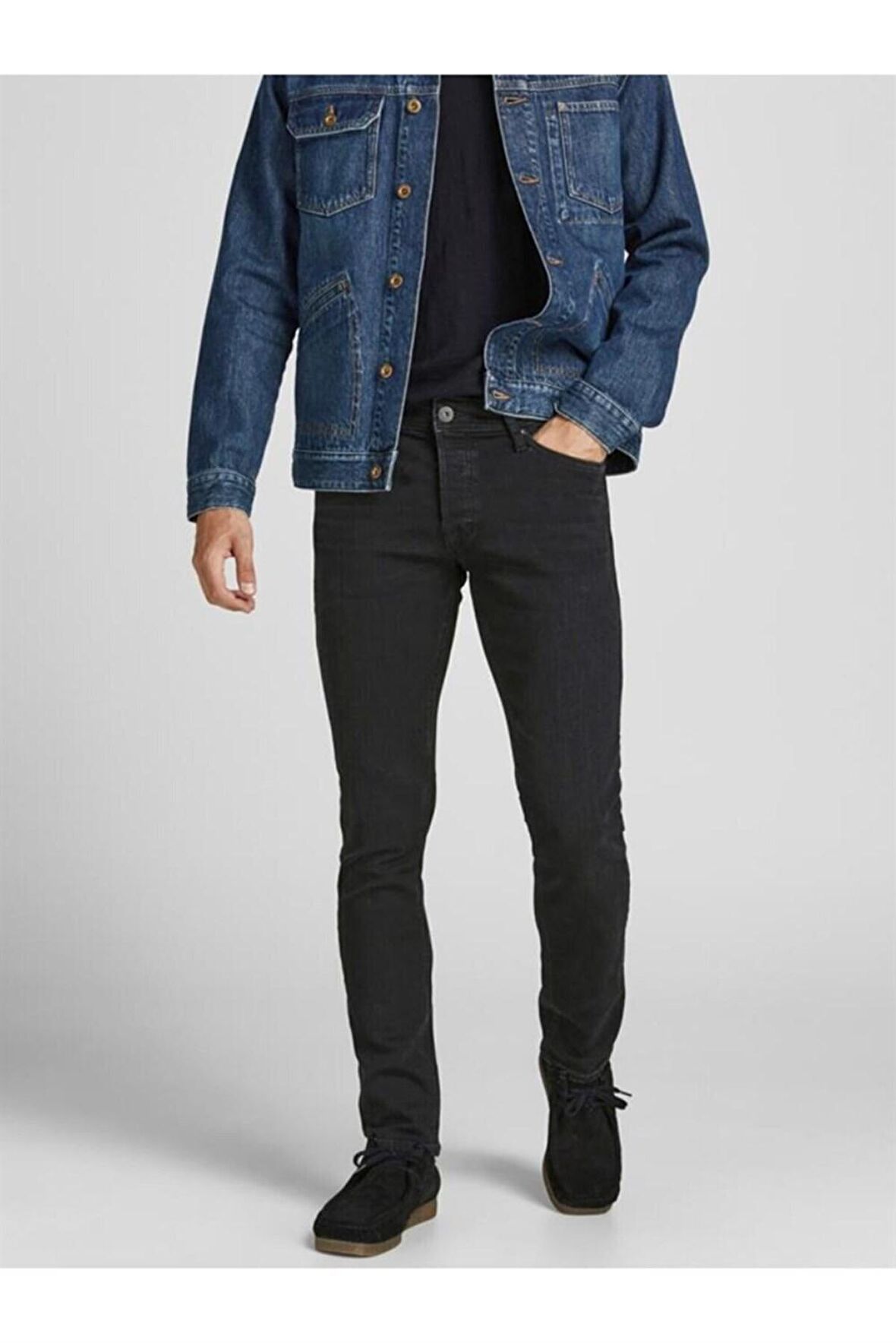 Jack & Jones Düşük Bel Skinny Fit  Erkek Denim Pantolon 12190854_JJIGLENN JJORIGINAL AM 809