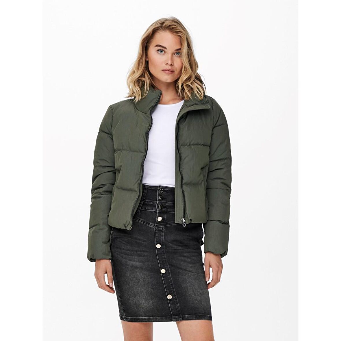 Only DOLLY Kadın Mont 15205371 HAKİ-S