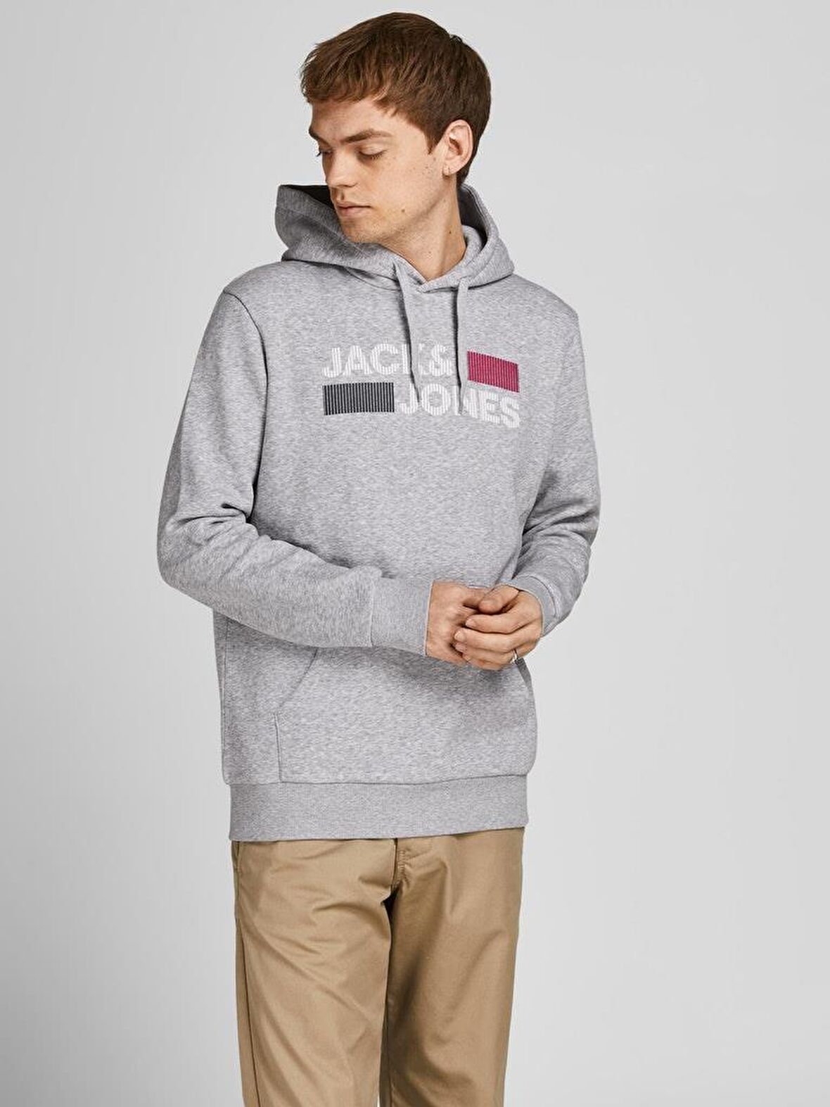 Jack & Jones Erkek Kapşonlu Sweatshirt 12152840