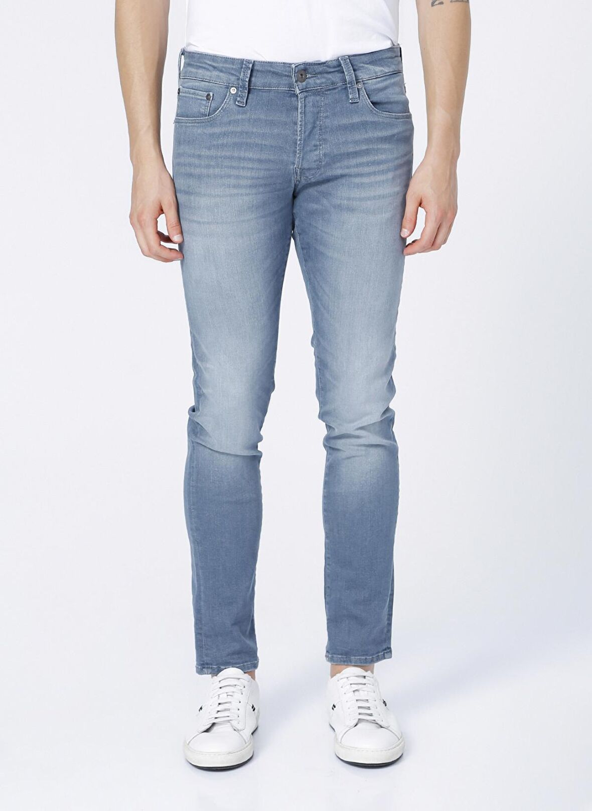 Jack & Jones Düşük Bel Skinny Fit  Erkek Denim Pantolon 12194438_JJIGLENN JJICON JJ 857 50S