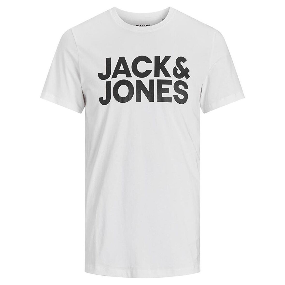 Jack&Jones Erkek Baskılı Tişört Büyük Logo 12151955 SİYAH-M