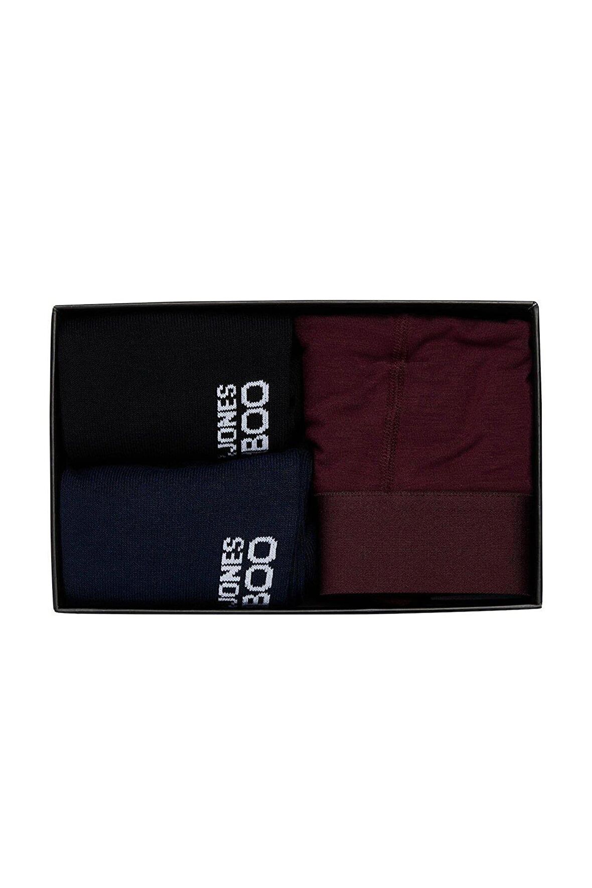 Jack & Jones Erkek 1 Boxer ve 2 Çorap Hediye Kutusu Jacbamboo - 12198875