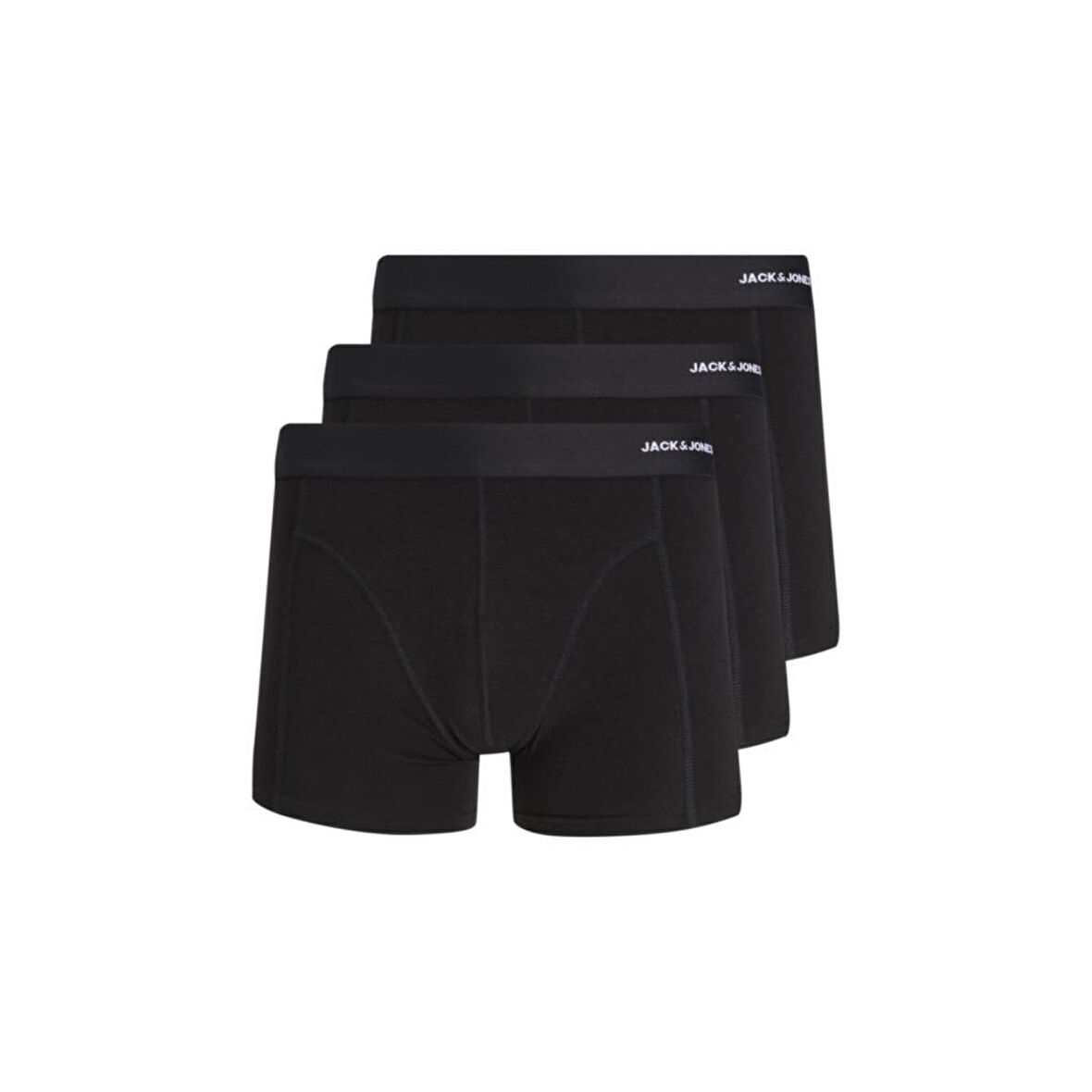 Jack & Jones Erkek 3'lü Boxer 63412198852 Siyah
