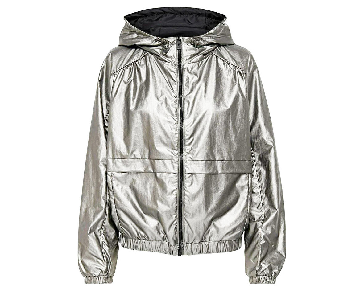 Only Onlerin Metallic Jacket Otw Silver Kadın Günlük Ceket 15244657-SILVER Gri